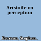 Aristotle on perception