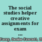 The social studies helper creative assignments for exam success /