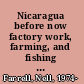 Nicaragua before now factory work, farming, and fishing in a low-wage global economy /