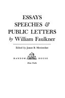 Essays, speeches & public letters /