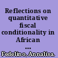 Reflections on quantitative fiscal conditionality in African PRGF-supported programs