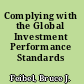 Complying with the Global Investment Performance Standards (GIPS®)