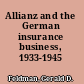 Allianz and the German insurance business, 1933-1945