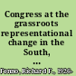 Congress at the grassroots representational change in the South, 1970-1998 /