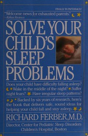 Solve your child's sleep problems /