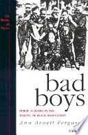 Bad boys : public schools in the making of black masculinity /