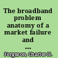 The broadband problem anatomy of a market failure and a policy dilemma /