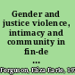 Gender and justice violence, intimacy and community in fin-de siècle Paris /
