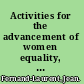 Activities for the advancement of women equality, development, and peace: report of Jean Fernand-Laurent, special rapporteur on the suppression of the traffic in persons and the exploitation of the prostitution of others /