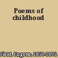 Poems of childhood