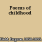 Poems of childhood