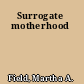 Surrogate motherhood