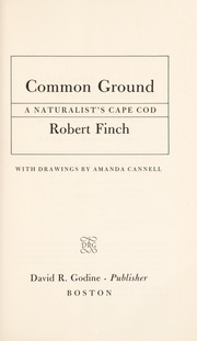Common ground : a naturalist's Cape Cod /