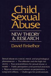 Child sexual abuse : new theory and research /