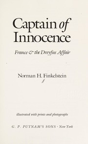 Captain of innocence : France & the Dreyfus affair /