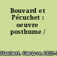 Bouvard et Pécuchet : oeuvre posthume /