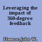 Leveraging the impact of 360-degree feedback