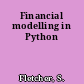 Financial modelling in Python