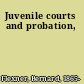 Juvenile courts and probation,