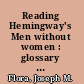 Reading Hemingway's Men without women : glossary and commentary /