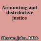 Accounting and distributive justice