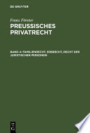 Preussisches Privatrecht.