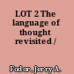 LOT 2 The language of thought revisited /