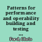 Patterns for performance and operability building and testing enterprise software /