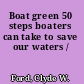 Boat green 50 steps boaters can take to save our waters /