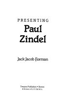 Presenting Paul Zindel /