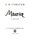 Maurice ; a novel.