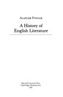 A history of English literature /