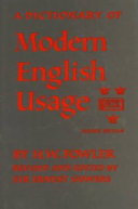 A dictionary of modern English usage /