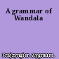 A grammar of Wandala