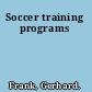 Soccer training programs