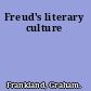 Freud's literary culture