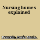 Nursing homes explained