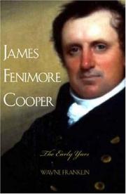 James Fenimore Cooper : the early years /