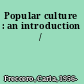 Popular culture : an introduction /