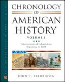 Chronology of American history /