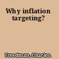 Why inflation targeting?