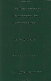 The measurement of environmental and resource values : theory and methods /