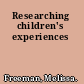 Researching children's experiences