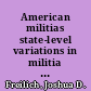 American militias state-level variations in militia activities /