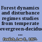 Forest dynamics and disturbance regimes studies from temperate evergreen-deciduous forests /