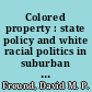 Colored property : state policy and white racial politics in suburban America /