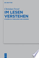 Im Lesen verstehen : studien zu theologie und Exegese /