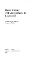 Game theory with applications to economics /