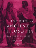 A history of ancient philosophy from the beginnings to Augustine /