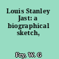 Louis Stanley Jast: a biographical sketch,